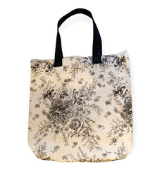 B&W flower SHOPPER 50% OFF - was £18 now is £9