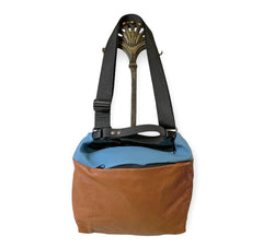 Brown and blue Polly bag