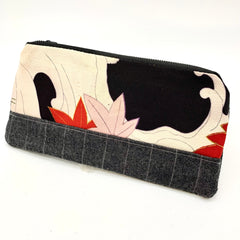 Japanese black and red purse