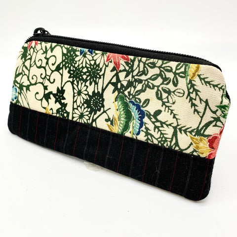 Japanese yellow, green beige red purse