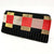 Japanese black, silver, gold and red purse
