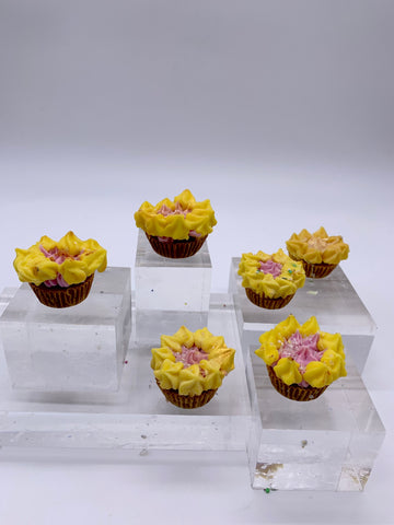 Small yellow cupcakes x 3 Soap