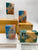 Blue/orange stone and crystals Soap
