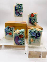 Purple base flowers Soap