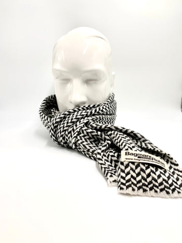 Grey and white Cashmere scarf